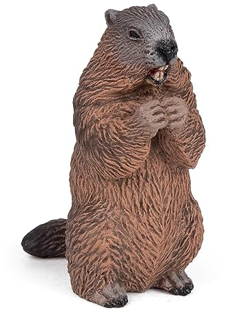 Papo - Realistische Murmeltier-Figur - 3 Jahre + - Kollektion Wilde Tiere - Lernspiel Bergtierwelt - Geschenkidee Spielzeug für Mädchen und Jungen