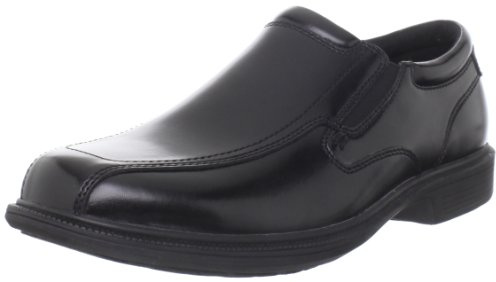 Nunn Bush mens Bleeker Street Slip on With Kore Slip Resistant Comfort Technology Loafer, Black, 8.5 Wide US