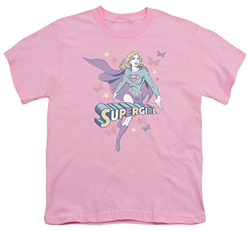 DC Comics Pastels - Supergirl Youth T-Shirt, rose, M