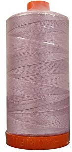 Aurifil USA 1,422yd-Light Mako Cotton Thread Solid 50wt 1422yds, Light Lilac