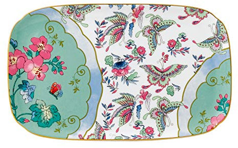 Wedgwood Plateau à sandwich Motif papillons