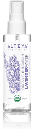 Eau de lavande biologique Alteya - Spray 100 ml - Eau florale distillée à la vapeur 100% certifiée USDA à partir de fleurs fraîches de Lavandula Angustifolia - Antiseptique et anti-inflammatoire