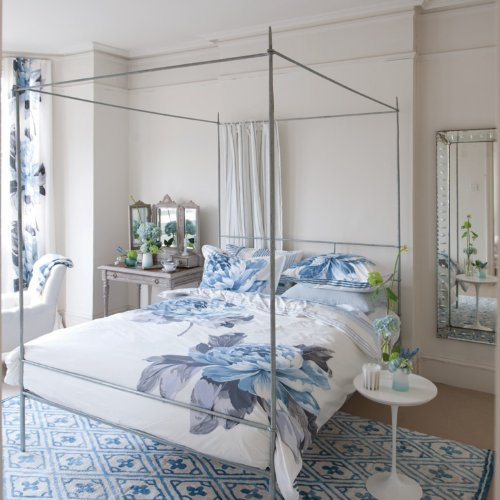Designers Guild Bettwäsche Ophelia Bleu 135 x 200 cm