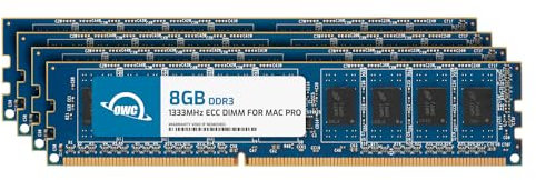 OWC - 32GB Memory Upgrade Kit - 4 x 8GB PC10600 DDR3 ECC 1333MHz DIMMs für Mac Pro 2009-2012 'Nehalem' & 'Westmere' Modelle