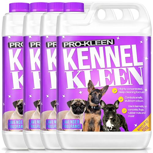 Pro-Kleen Kennel Disinfectant, Cleaner & Deodoriser (Lavender Fragrance) - 20L Pack - Kills 99.9% of Bacteria and Removes Nasty Urine Pet Odours - Suitable for Kennels, Hutches & More