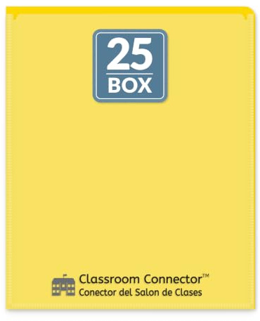 C-Line Classroom Connector School-to-Home Folders, Yellow, 25 per Box (32006)