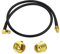 Eightwood 4G WiFi Antenne Kabel SMA Adapter Kabel SMA Buchse Schott auf Stecker Winkeladapter Verlängerungskabel RG58 50cm für WiFi Antenne 4G Antenne Router WiMax Handfunkgerät MEHRWEG