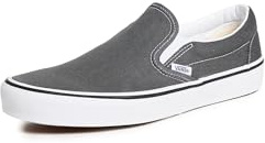Vans Unisex U Classic Slip On Unisex Sneakers, Charcoal, 12.5 US Women/11 US Men