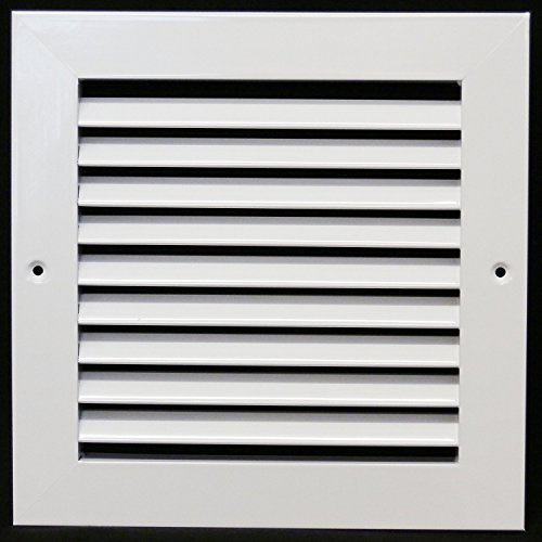 Aluminium-Rücklaufgitter 20,3 x 20,3 cm – einfacher Luftstrom – lineare Gitterroste [Außenmaße: 26,7 cm B x 26,7 cm H]