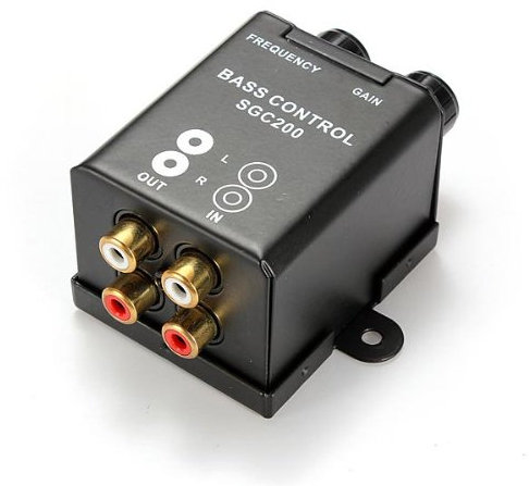 Car Amplifier Bass Controller RCA Gain Level Volume Knob Booster