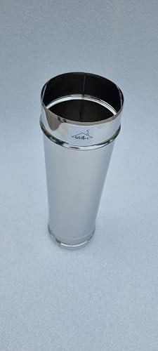 UTILFER Canne Fumarie Tubi In Acciaio Inox Aisi 304 Mt 0, 50 X 0, 5 Mm - Cm200