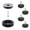 Wagner QuickClick® Kunststoffgleiter Möbelgleiter Stuhlgleiter 4er-Set zum Anschrauben - 4X Basis+Schraube+Gleitaufsatz austauschbar - Kunststoff Black - Durchmesser Ø 17 mm - Made in DE - 15830000
