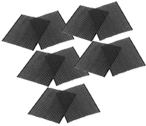 Sourcingmap Pony Clip Magic Paste Beiträge Fringe Haar Aufkleber, Schwarz, 5 Stück de