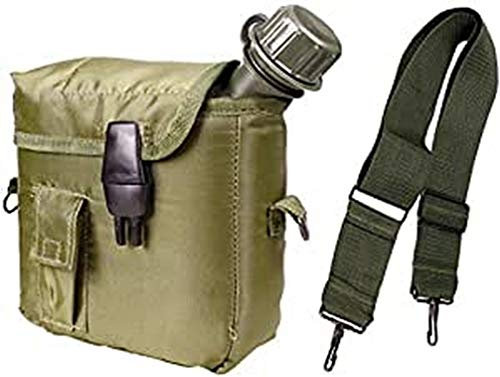 Mil-Tec Gourde US 2QT avec étui et sangle en U Olive