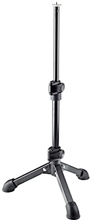 Konig & Meyer 23150-100-55 Tabletop Microphone Stand with 1/4 inch Thread - Black