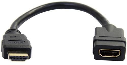 StarTech.com Prolunga HDMI maschio femmina da 15cm, Prolunga Cavo HDMI UHD 4K 30Hz M/F, Estensione cavo HDMI 1.4 ad elevata velocità, Dongle Adattatore HDMI salvaporta M/F, 28 AWG (HDMIEXTAA6IN)