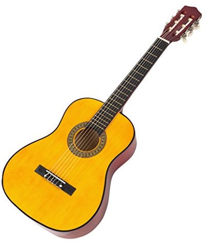 Music Alley Guitarra Acústica Junior Clásica Music Alley de 34 pulgadas para niños, Color natural
