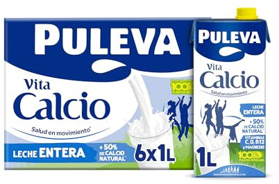 Puleva Calcio Leche Entera - Pack 6 x 1Lt