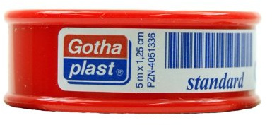 Gothaplast Heftpfl.Stand.5mx1,25cm Euroaufh.