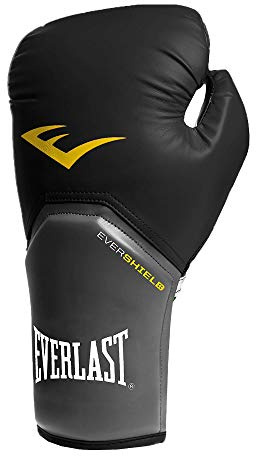 Everlast Pro Style Elite Cardio Kickboxen & Boxen Trainingshandschuhe, Schwarz, 473 g