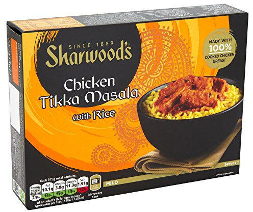 Sharwoods Chicken Tikka Masala With Rice, 375g (Frozen)