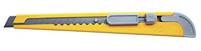 KDS S-13BL Cutter Dura Slim mit 9 mm Abbrechklinge und Metallgehäuse
