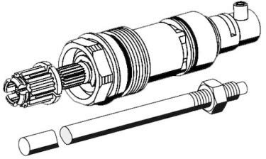 Schell Oberteil OLAR II inkl. Spindel 177,5 mm, mit Ablänghilfe