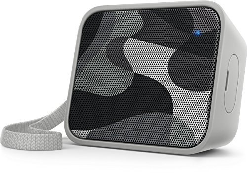 Philips BT110C/00 - Altavoz portátil inalámbrico (Bluetooth, a Prueba de Salpicaduras, Correa incluida, batería Recargable), Color Camuflaje