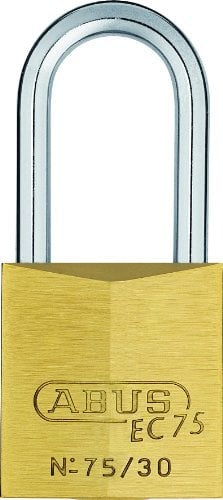 ABUS 27181 30 mm Langem Bügel Messing Vorhängeschloss mit Wendeschlüssel