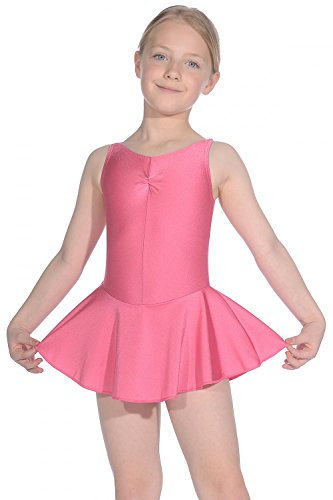 Roch Valley ISTD ärmelloses Ballett Trikot mit Rock, Rosa, 7-8 Jahre