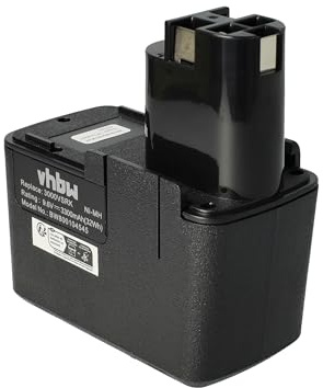 vhbw Akku Ersatz für Bosch 2 607 335 149, 2 607 335 152, 2 607 335 171, 2 607 335 230 für Elektrowerkzeug (3300mAh NiMH 9,6 V)