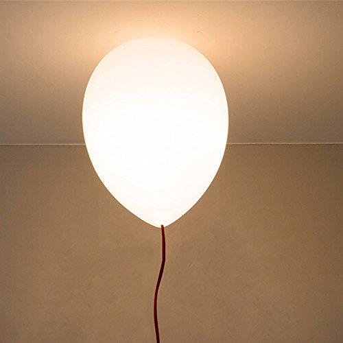 Moderne schatten kinder platz,Glas lampenschirm,party, bar, festival - Der Ballon deckenleuchte,1XE27,40W,5 farbe (gelb, Blau,weiß, orange, rot und grün)