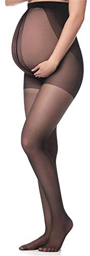 Antie Collant de grossesse - 20 DEN - M5108 (Noir, L (Taille du Fabricant: 4))