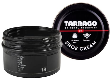 Tarrago Shoe Cream - Premium Shoe Polish for Ultimate Leather Nourishment, Shine and Protection for Leather and Synthetic Leather Shoes, Footwear, Bags and Accesories 50 ml