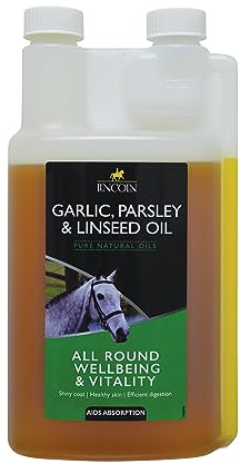 Lincoln Garlic Parsley And Linseed Oil Horse Health Feed Supplement 1 Litre