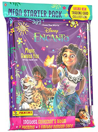 Panini- Americano Paquete de Inicio de la colección de Cartas coleccionables Encanto, Dibujo Animado, Color Minx, 1 (004572SPAFGD)
