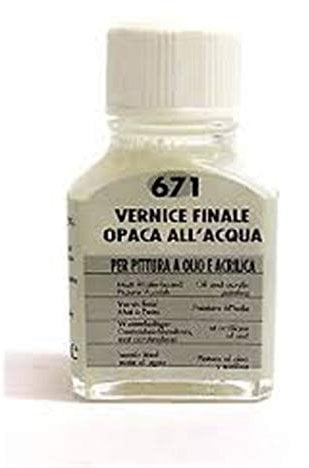 Maimeri Vernice Finale Opaca All'Acqua 75 Ml 671 Per Pittura Ad Olio E Acrilica