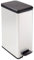 Curver Slim Line Stainless Steel Effect Deco Pedal Bin - 40L by Curver