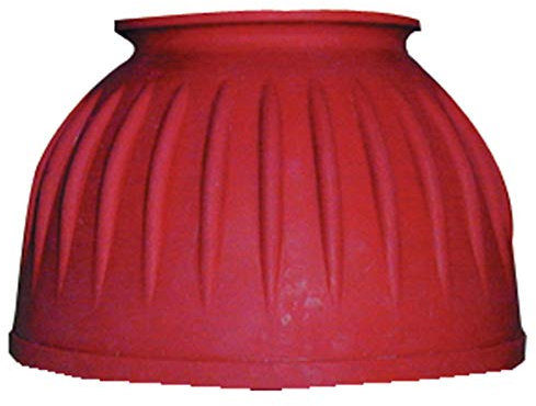 Intrepid International Ribbed Pull On Bell Boots, Pair - XLarge, Red