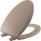 Bemis 1500EC068 Toilettensitz aus Formholz, länglich, mit leicht zu reinigendem und wechselbarem Scharnier, Beige