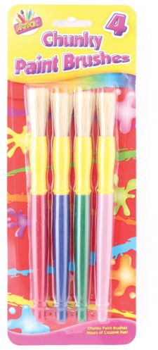 THE ART BOXArtbox Chunky Plastic Handle Brush (Pack of 4)