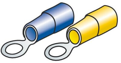 Lampa 45057 Kit 40 Ring Terminals, Yellow/Blue