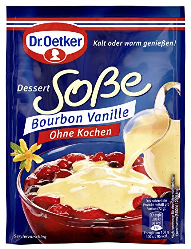 Dr. Oetker Dessert-Soße Bourbon Vanille, 5er Pack (5 x 39 g)