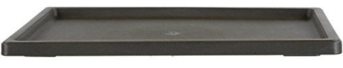 Drip tray for bonsai pots 34x24x2cm dark brown rectangular plastic