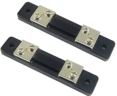 Aihasd 2PCS 50A 75mV shunt Resistenza amperometro per Panel DC Current Meter Amp analogico