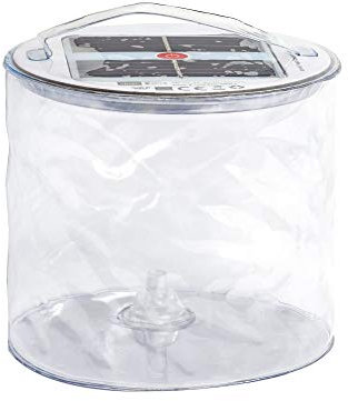 Save-E Lantern, LED Solarlaterne aufblasbar und wasserdicht (IPX7) - Outdoor, Camping Licht, Zeltlampe, Hängelampe, Notlicht und Pool [Energieklasse A], Klar