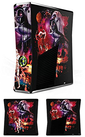 Skin Compatibile con Microsoft Xbox 360 Slim Pellicola Adesivi Merchandise Star Wars Darth Vader