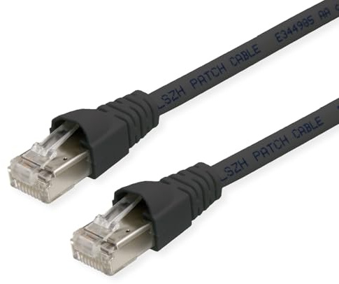 TELEGÄRTNER L00006A0053 Patch Cable Cat.6A (Deep) S/FTP 15 m Black