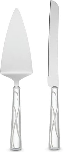 Lenox Schmückendes Kuchenmesser und -heber, silberfarben