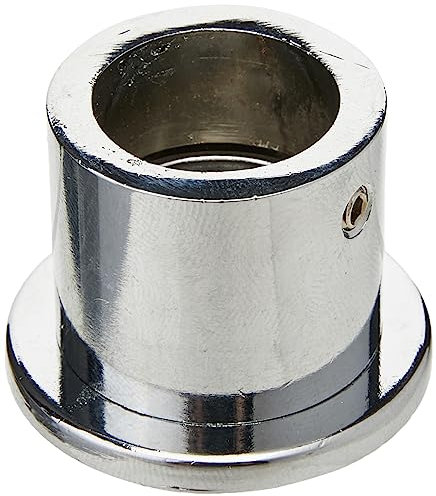 Gardinia Wandlager für Gardinenstangen mit Durchmesser 20 mm, Inklusive Befestigungsmaterial, Wandmontage, Metall, Chrom, 31059